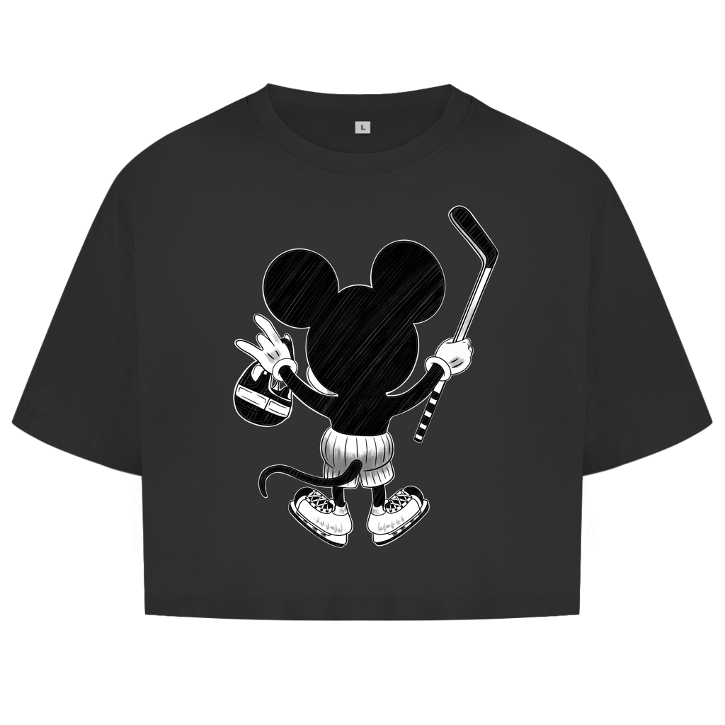 Damen Oversize Crop Top HOCKEYMOUSE