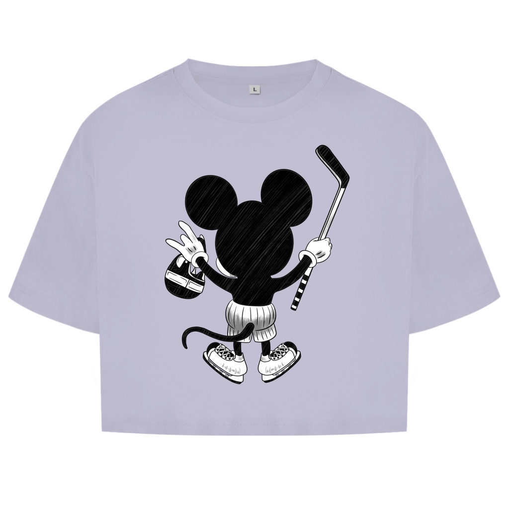 Damen Oversize Crop Top HOCKEYMOUSE