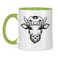 Tasse zweifarbig HOCKEYKUH