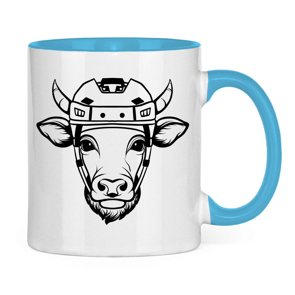 Tasse zweifarbig HOCKEYKUH