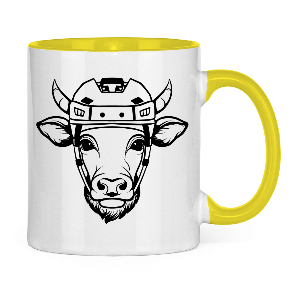 Tasse zweifarbig HOCKEYKUH