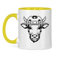 Tasse zweifarbig HOCKEYKUH