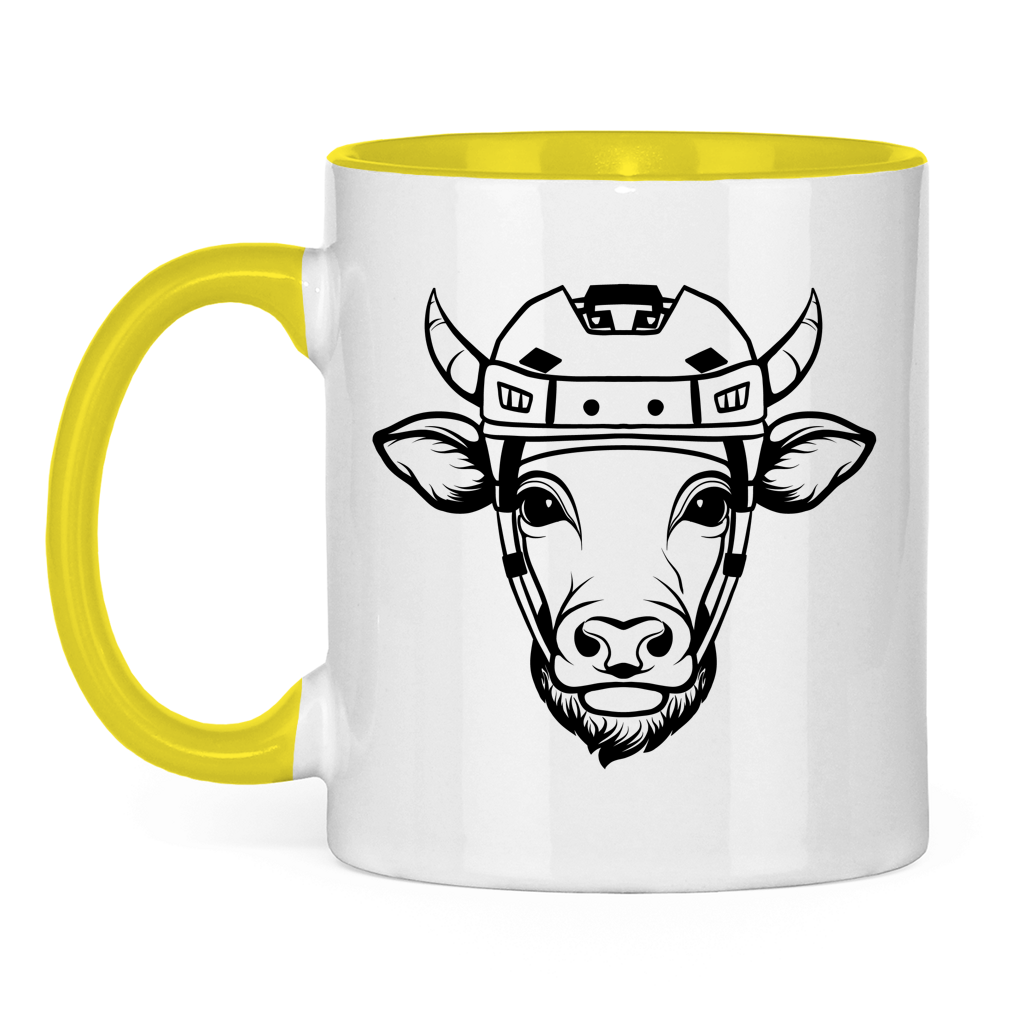 Tasse zweifarbig HOCKEYKUH