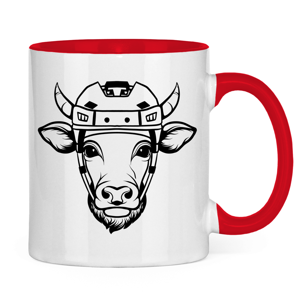 Tasse zweifarbig HOCKEYKUH