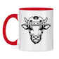 Tasse zweifarbig HOCKEYKUH