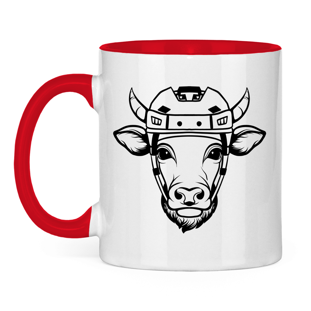 Tasse zweifarbig HOCKEYKUH