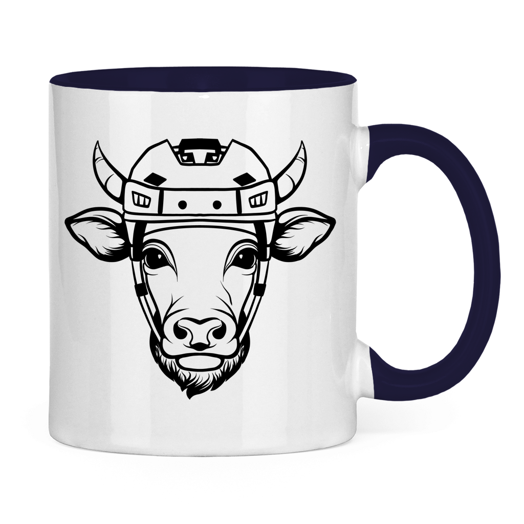 Tasse zweifarbig HOCKEYKUH