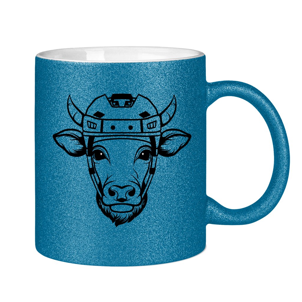 Glitzertasse HOCKEYKUH