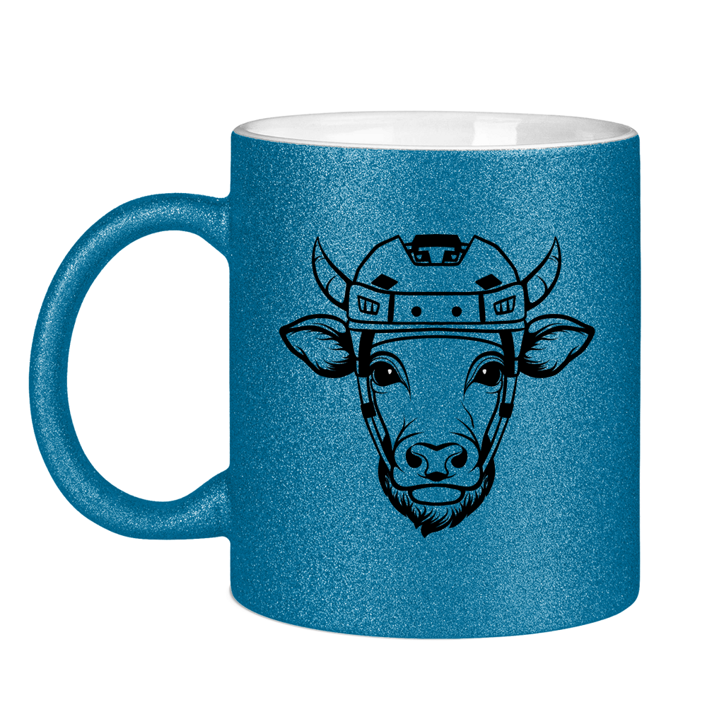 Glitzertasse HOCKEYKUH