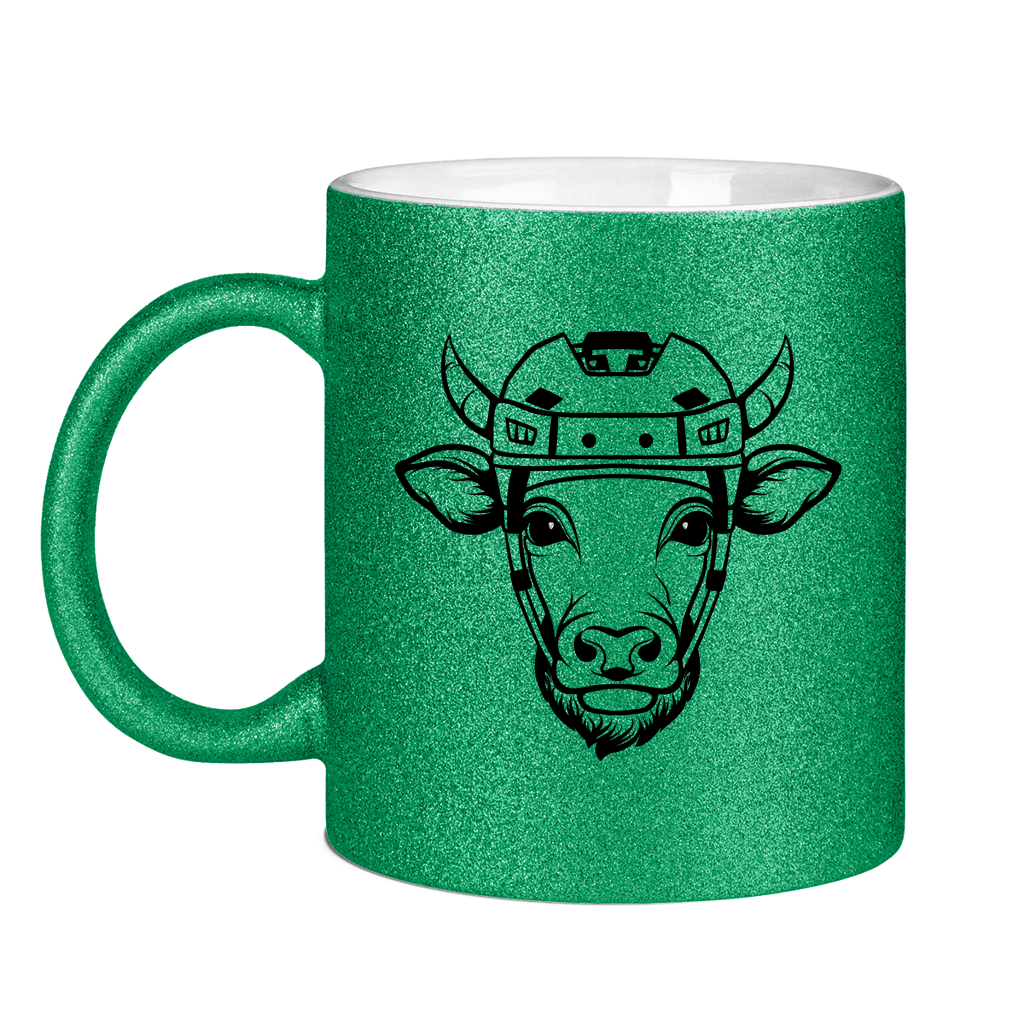 Glitzertasse HOCKEYKUH