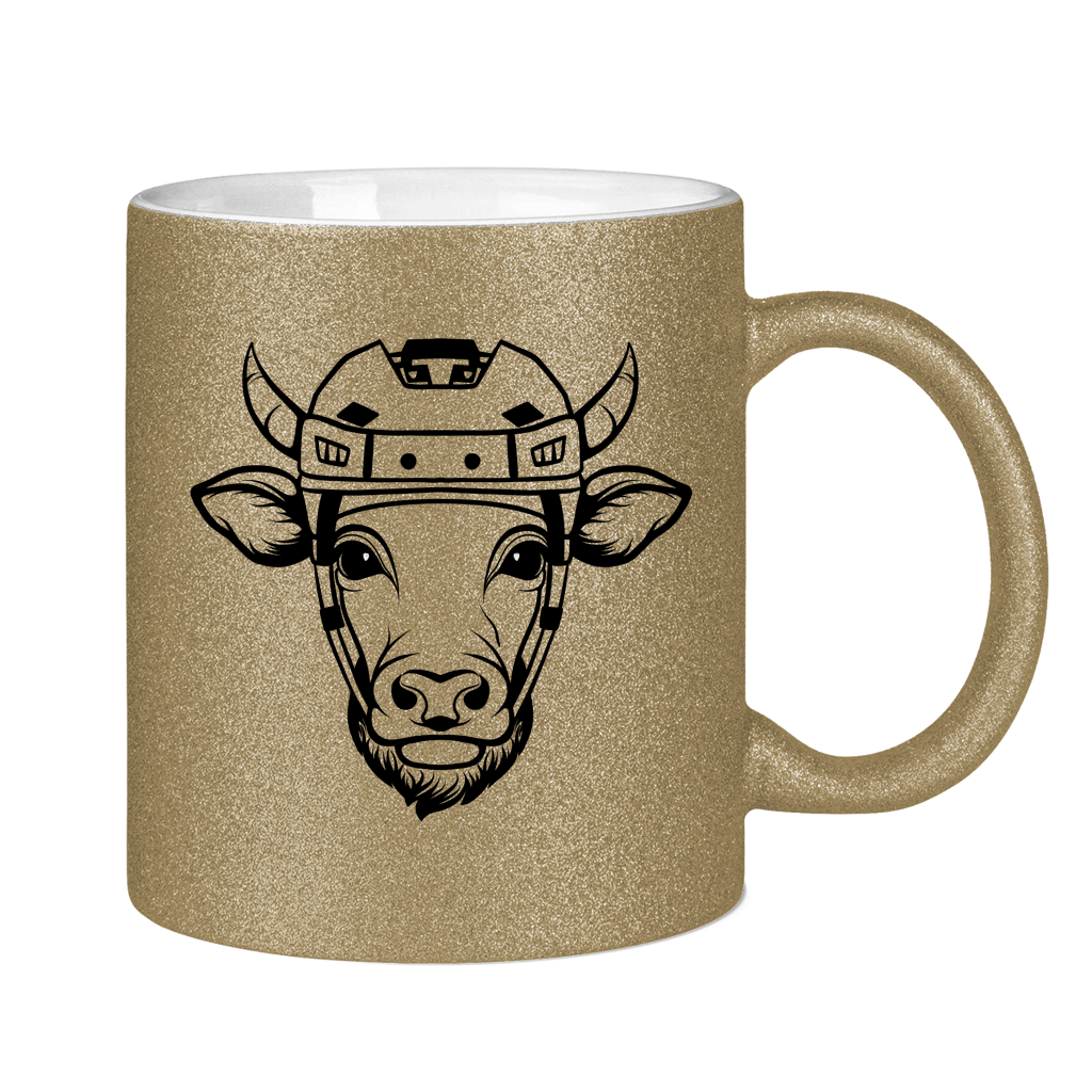 Glitzertasse HOCKEYKUH