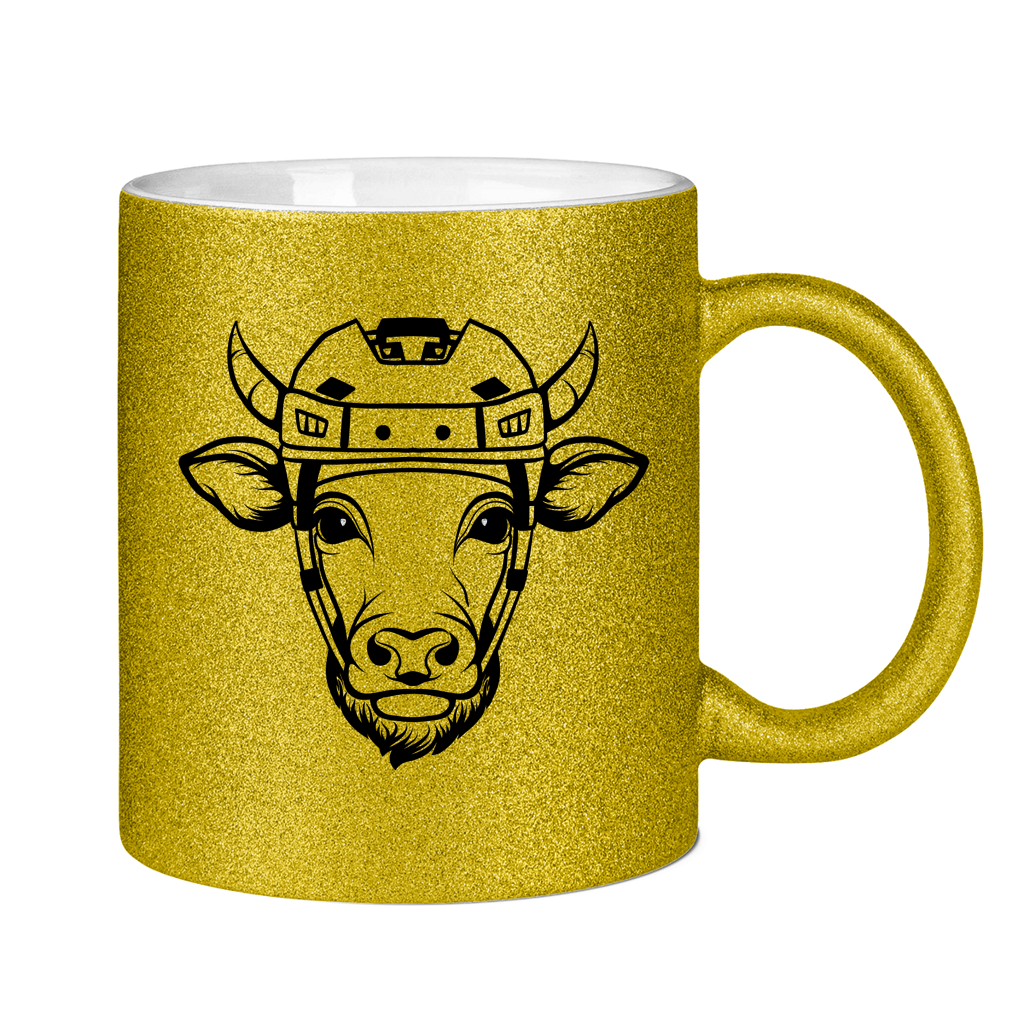 Glitzertasse HOCKEYKUH