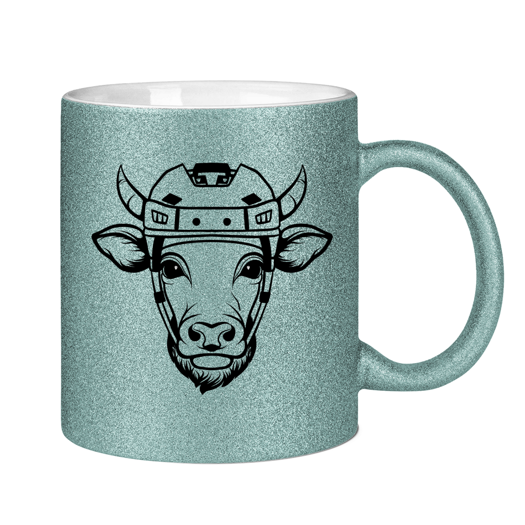 Glitzertasse HOCKEYKUH