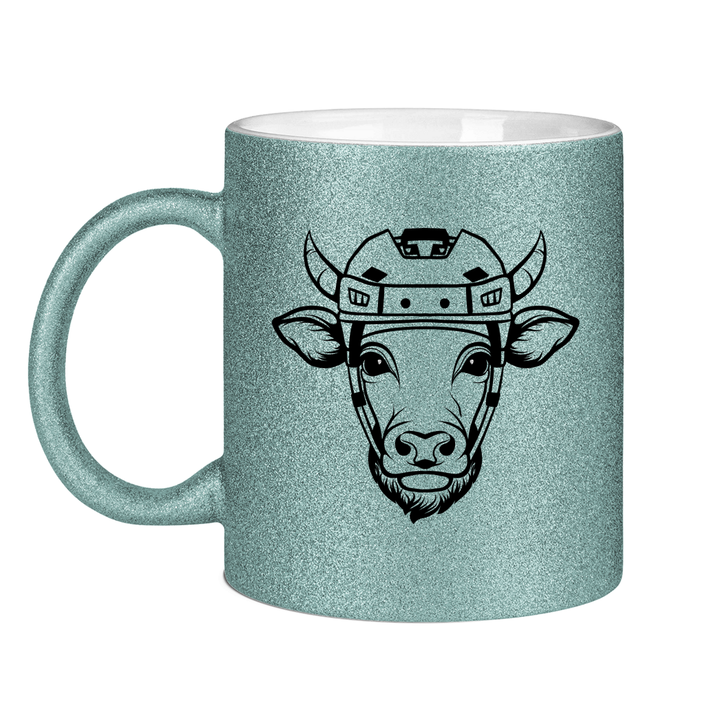 Glitzertasse HOCKEYKUH