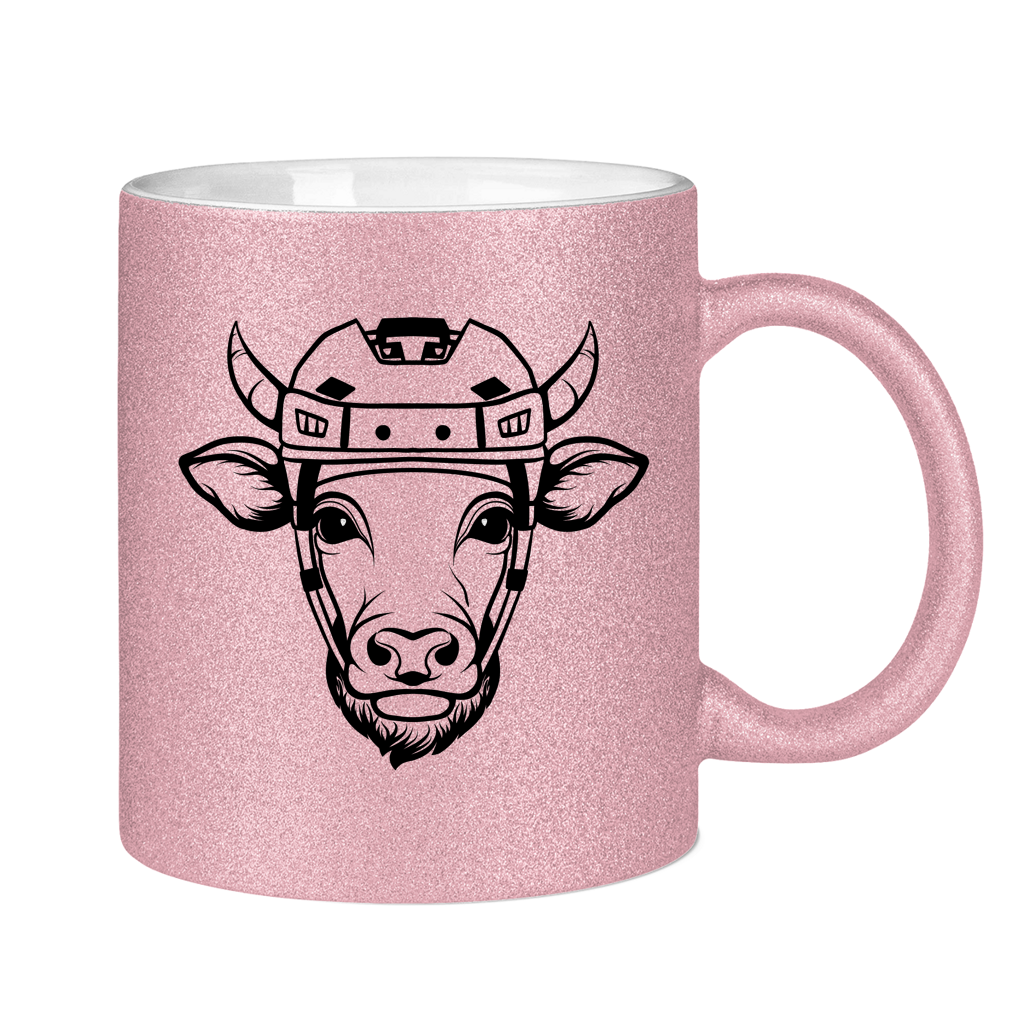 Glitzertasse HOCKEYKUH