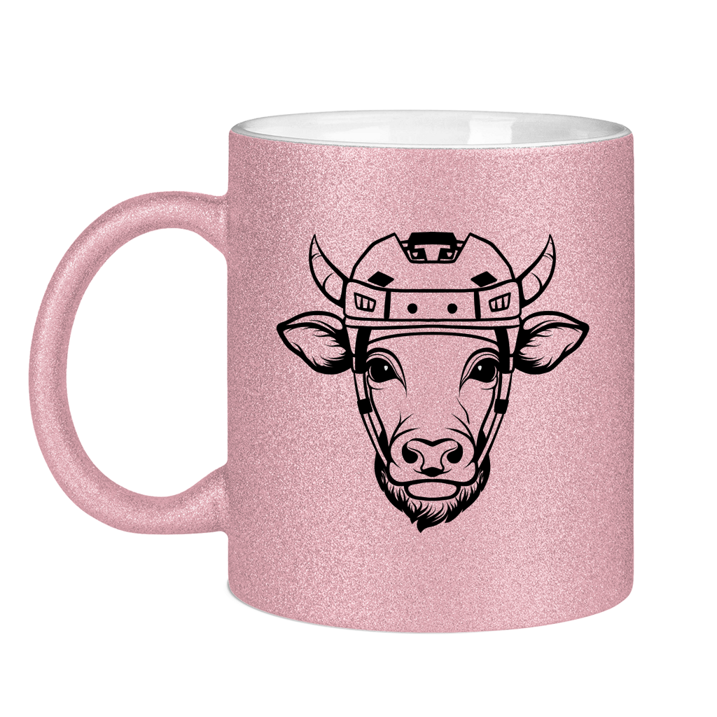 Glitzertasse HOCKEYKUH