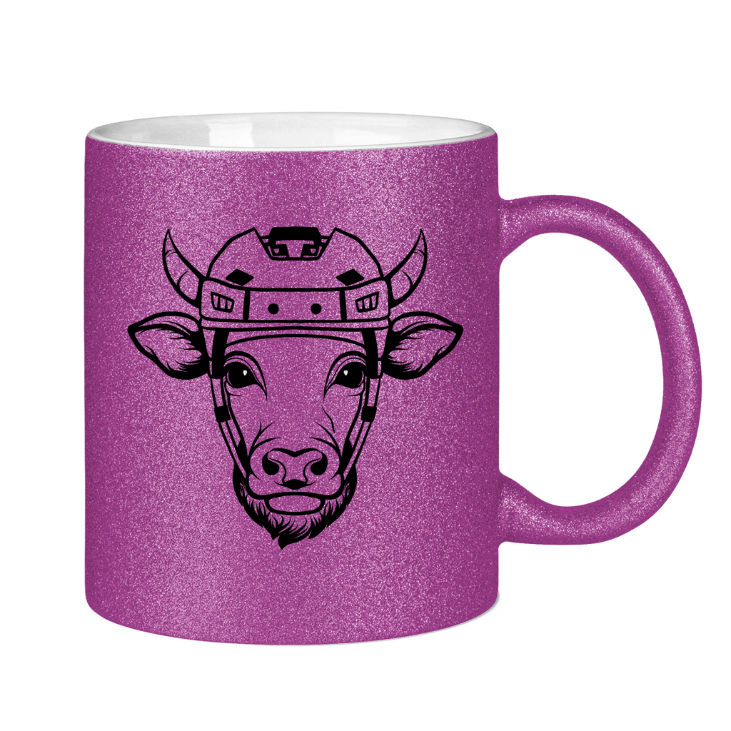 Glitzertasse HOCKEYKUH