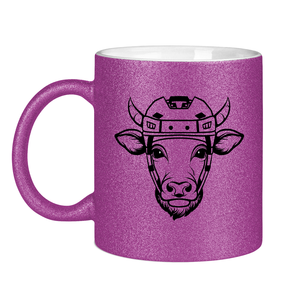 Glitzertasse HOCKEYKUH