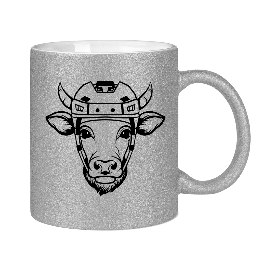 Glitzertasse HOCKEYKUH