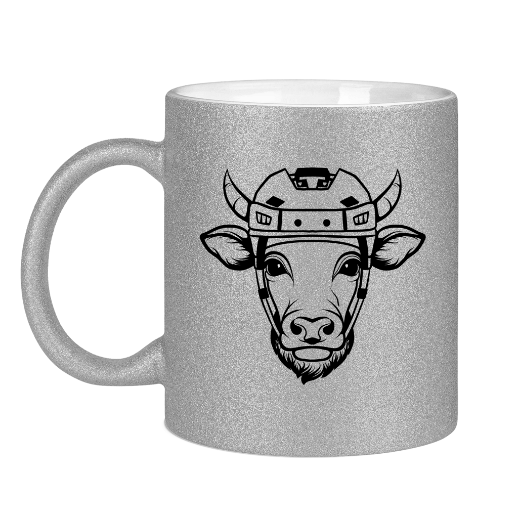 Glitzertasse HOCKEYKUH