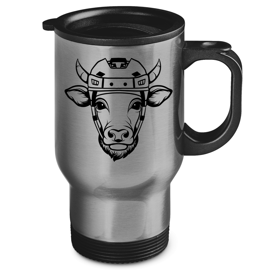 Edelstahl-Thermobecher HOCKEYKUH