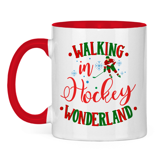 Tasse zweifarbig HOCKEY WONDERLAND