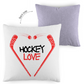 Kopfkissen zweifarbig HOCKEYLOVE STICKHEART