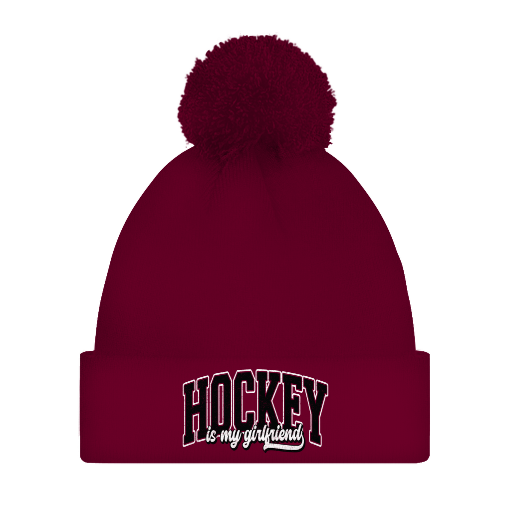 Bommelmütze HOCKEY IS MY GIRLFRIEND