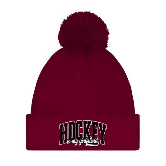 Bommelmütze HOCKEY IS MY GIRLFRIEND