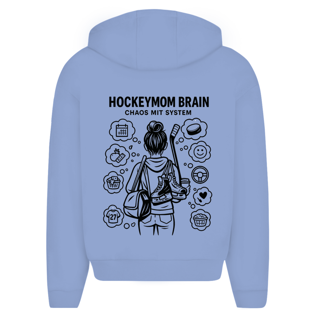 Oversize Zipper HOCKEYMOM BRAIN (front&back)