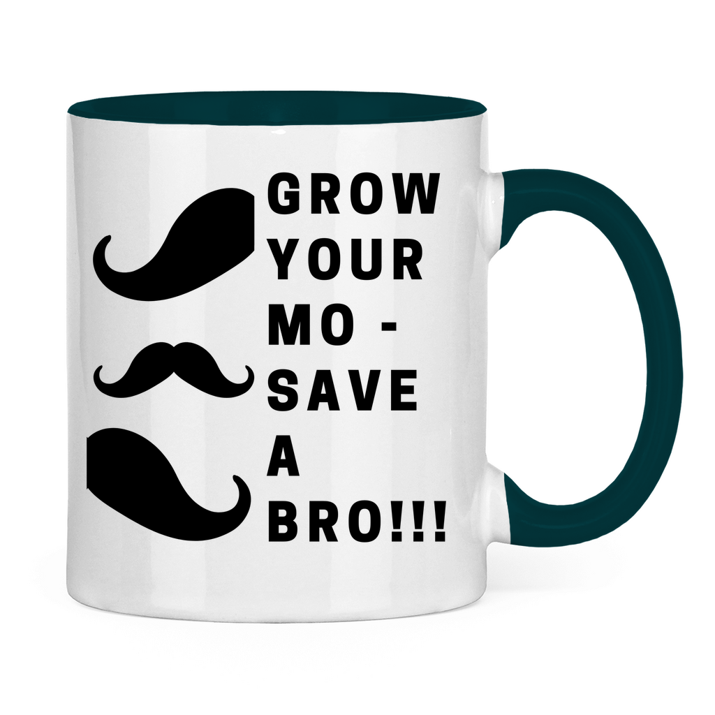 Tasse zweifarbig GROW YOUR MO