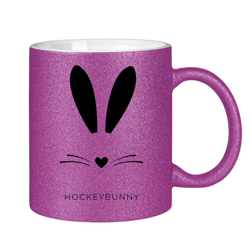Glitzertasse HOCKEYBUNNY