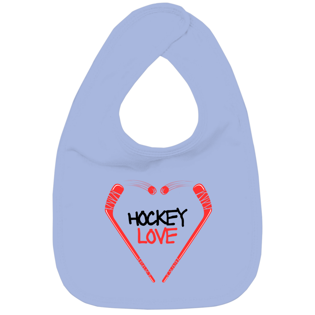 Kinder Bio Lätzchen HOCKEYLOVE STICKHEART