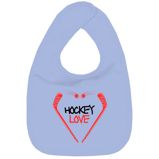 Kinder Bio Lätzchen HOCKEYLOVE STICKHEART
