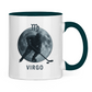 Tasse zweifarbig STERNZEICHEN VIRGO / JUNGFRAU