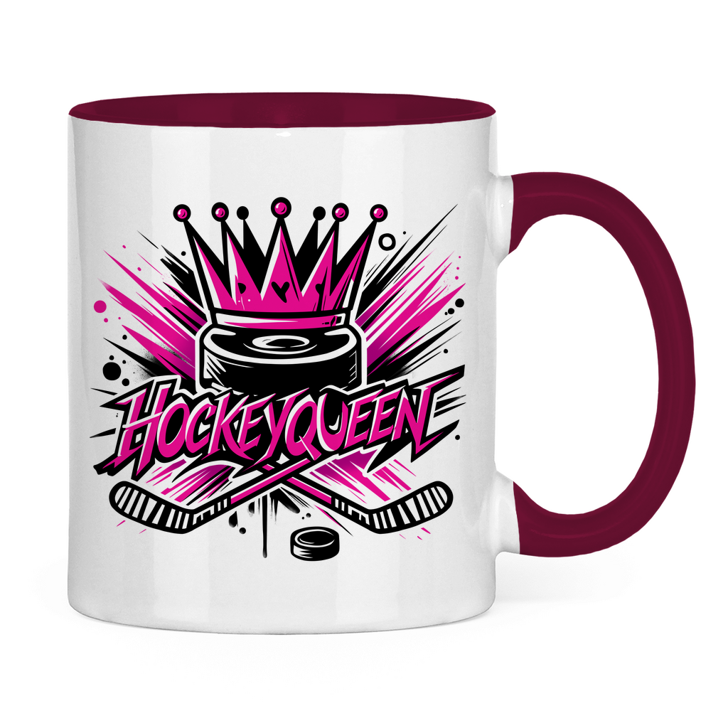 Tasse zweifarbig HOCKEYQUEEN
