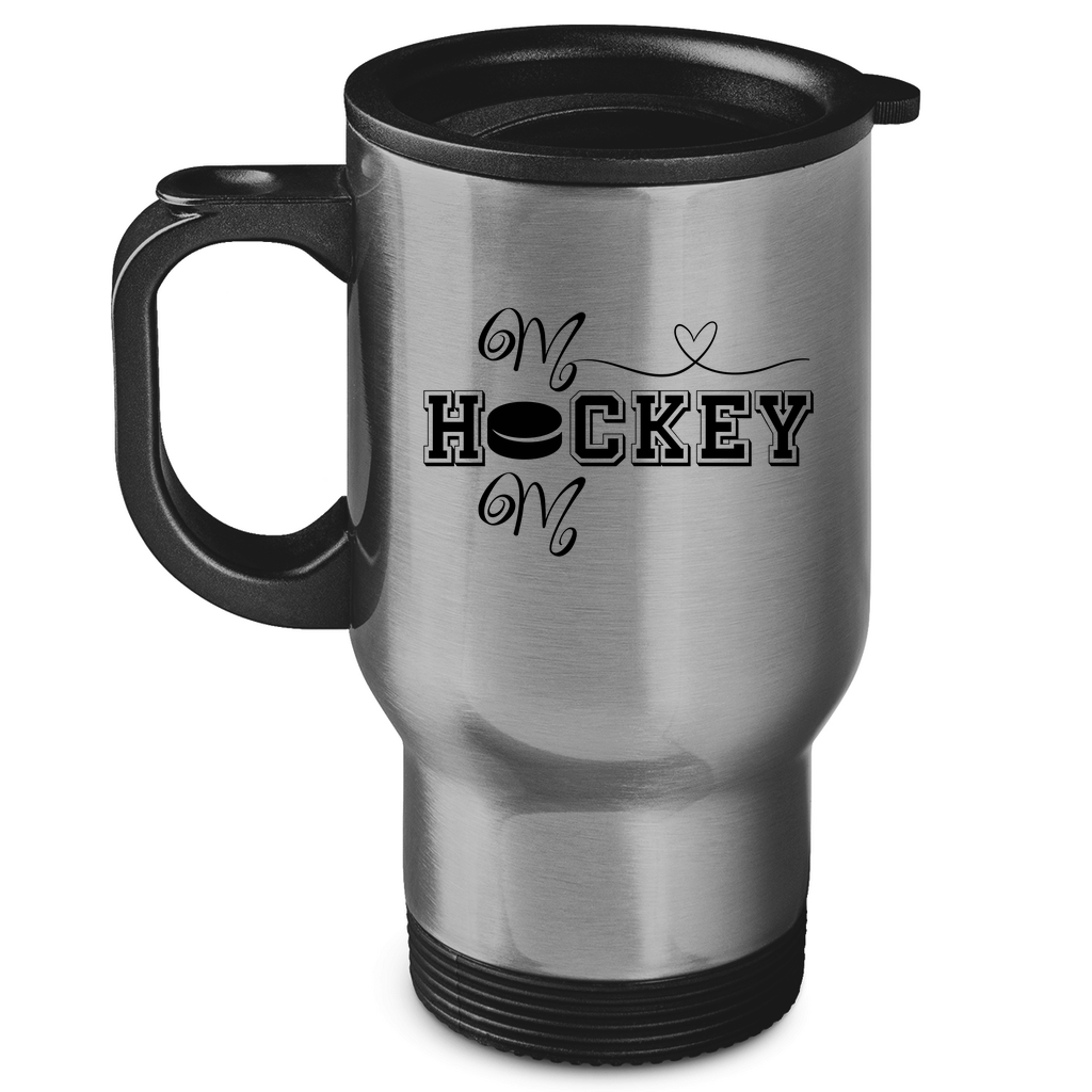 Edelstahl-Thermobecher HOCKEY MOM HEART