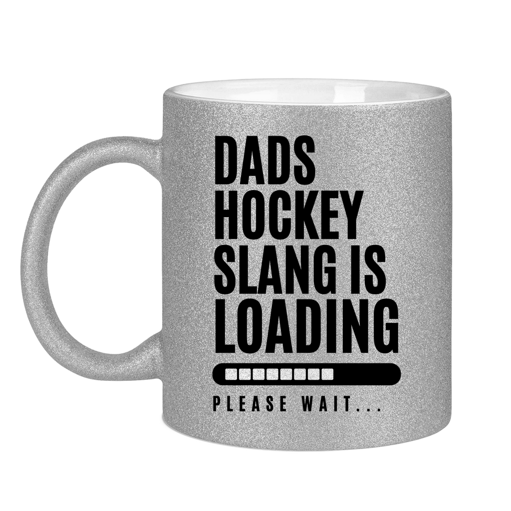 Glitzertasse HOCKEYDADS SLOGAN