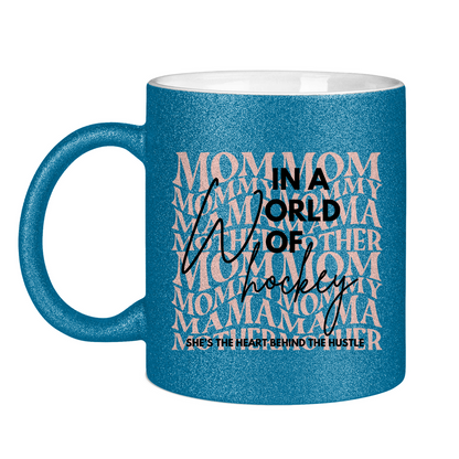 Glitzertasse WORLD OF HOCKEY - MOM