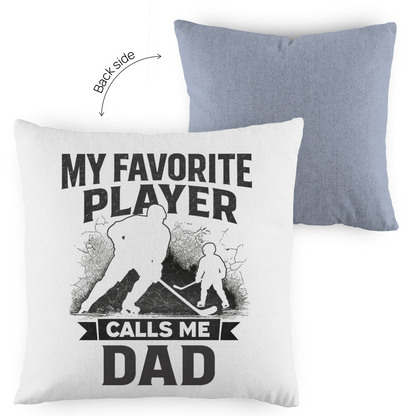 Kopfkissen zweifarbig HOCKEYDAD FAVORITE PLAYER