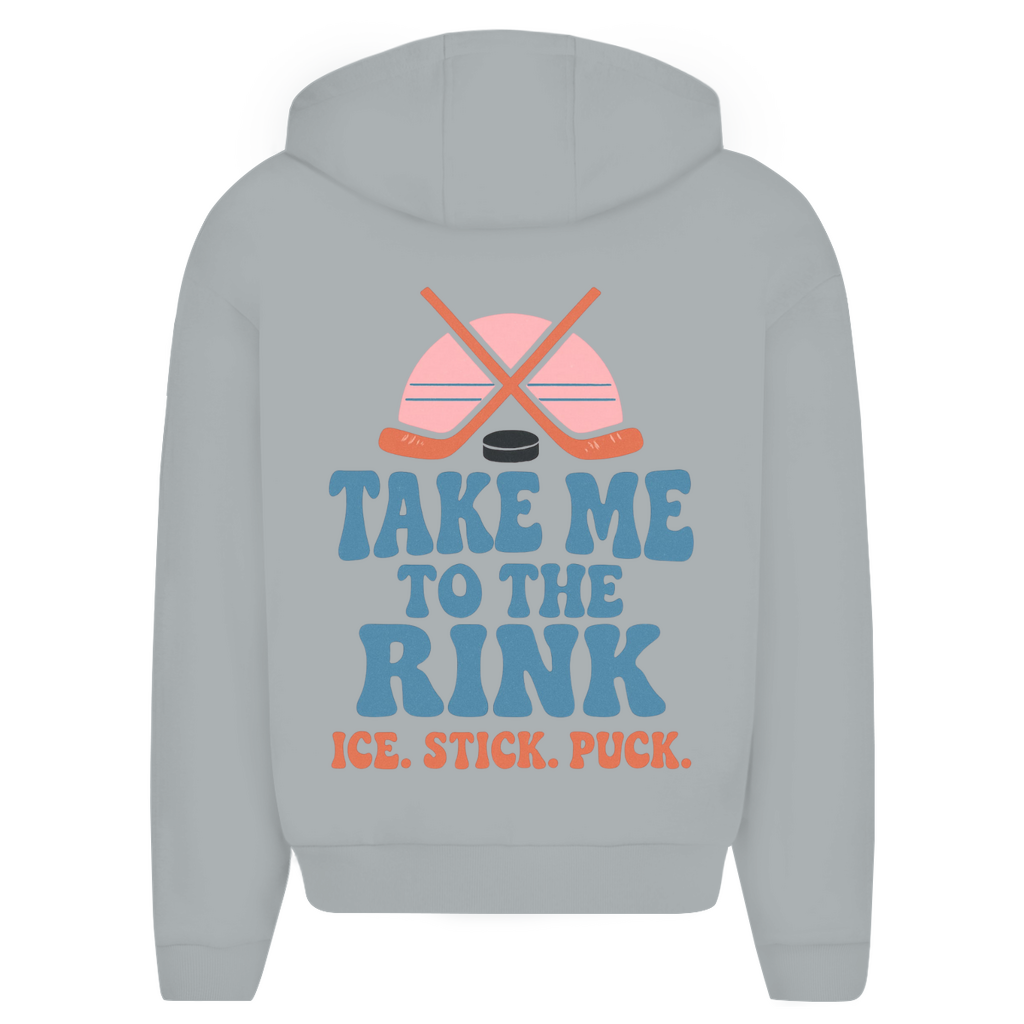 Oversize Zipper TAKE ME TO THE RINK (back)
