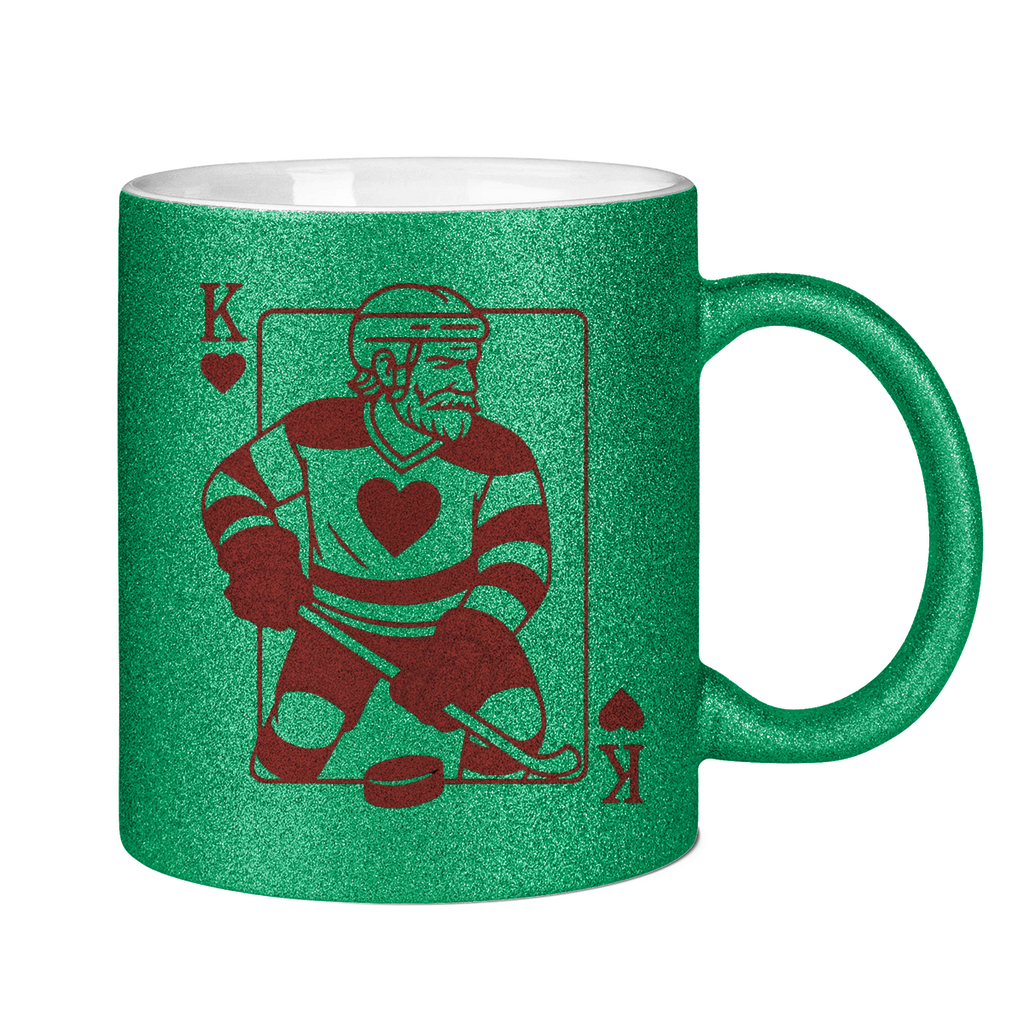 Glitzertasse HOCKEY HERZKÖNIG