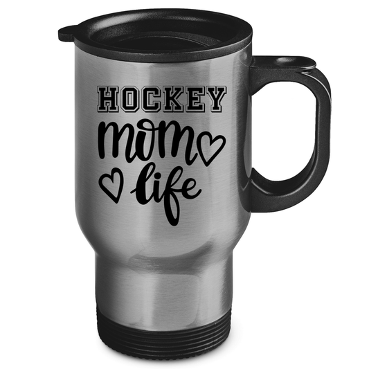 Edelstahl-Thermobecher HOCKEY MOM LIFE