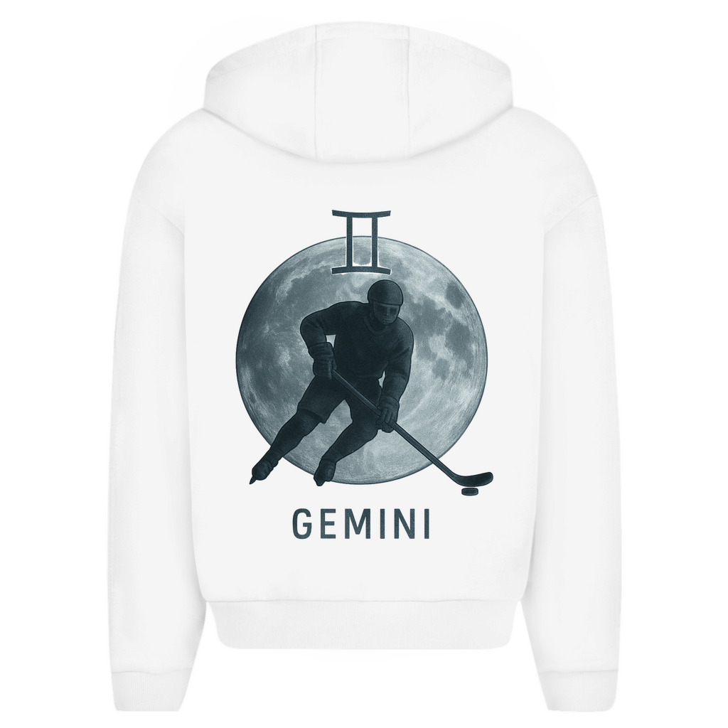 Oversize Zipper STERNZEICHEN GEMINI / ZWILLING (front&back)