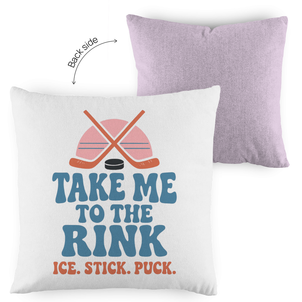 Kopfkissen zweifarbig TAKE ME TO THE RINK