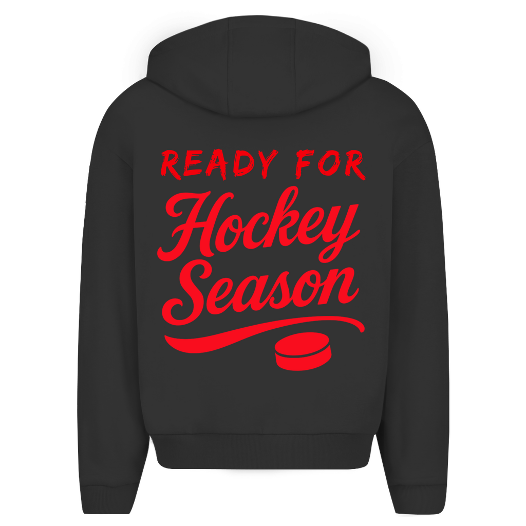 Oversize Zipper READY FOR HOCKEY SEASON (front&back)