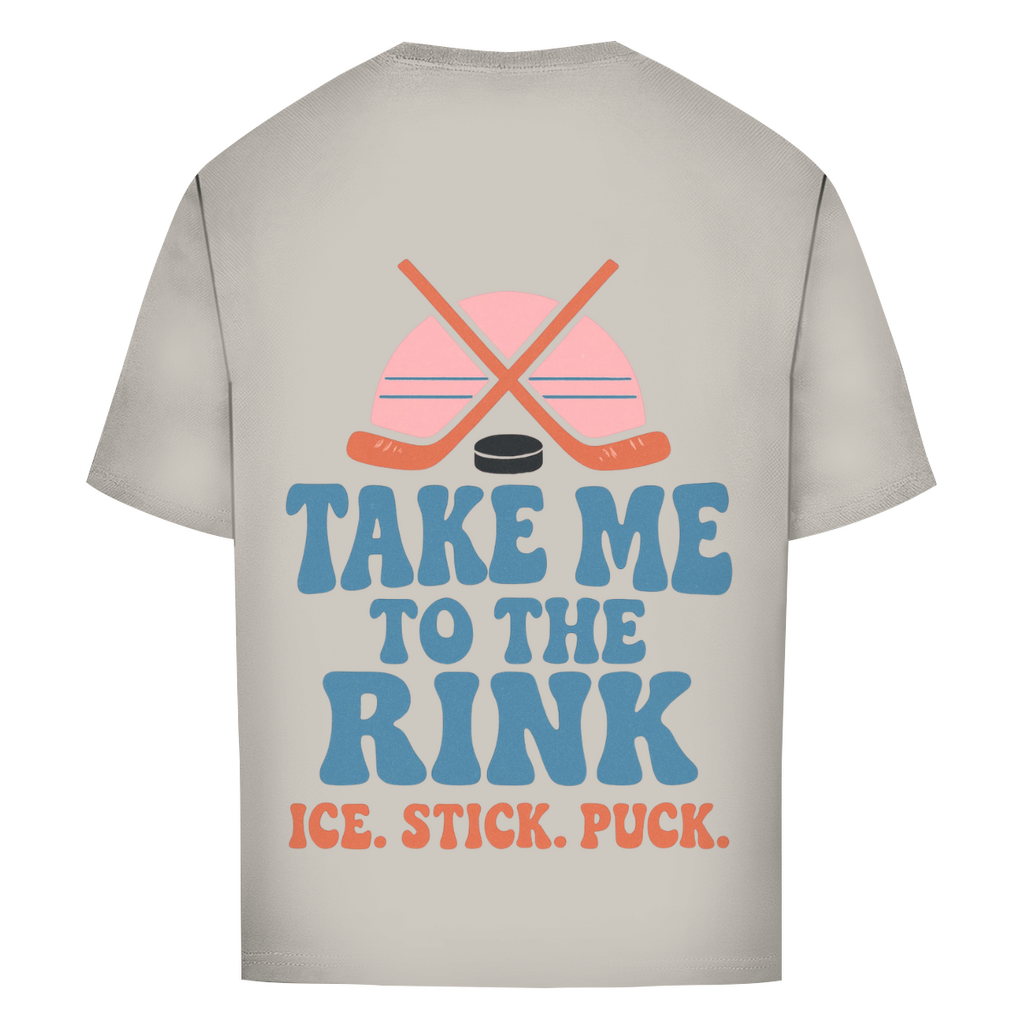 Oversize T-Shirt TAKE ME TO THE RINK (back)