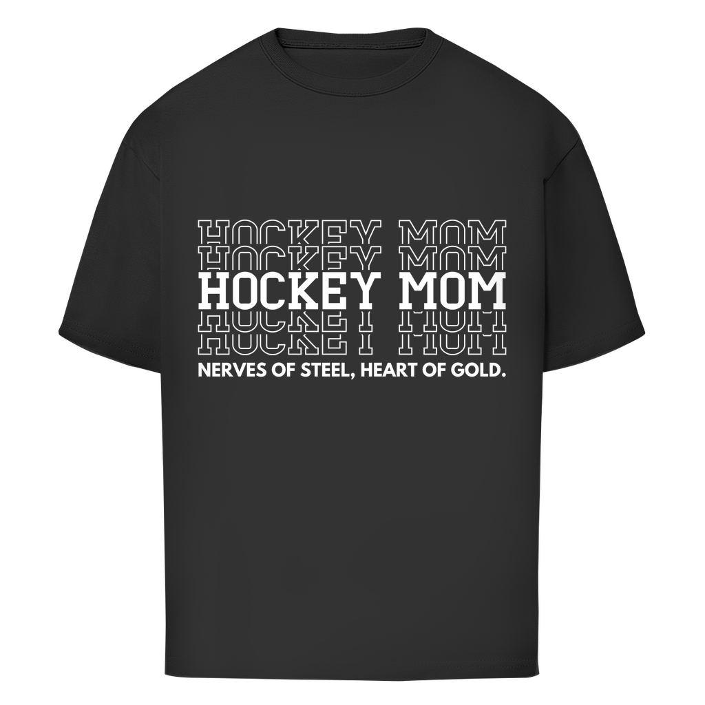 Oversize T-Shirt HOCKEYMOM NERVES & HEART