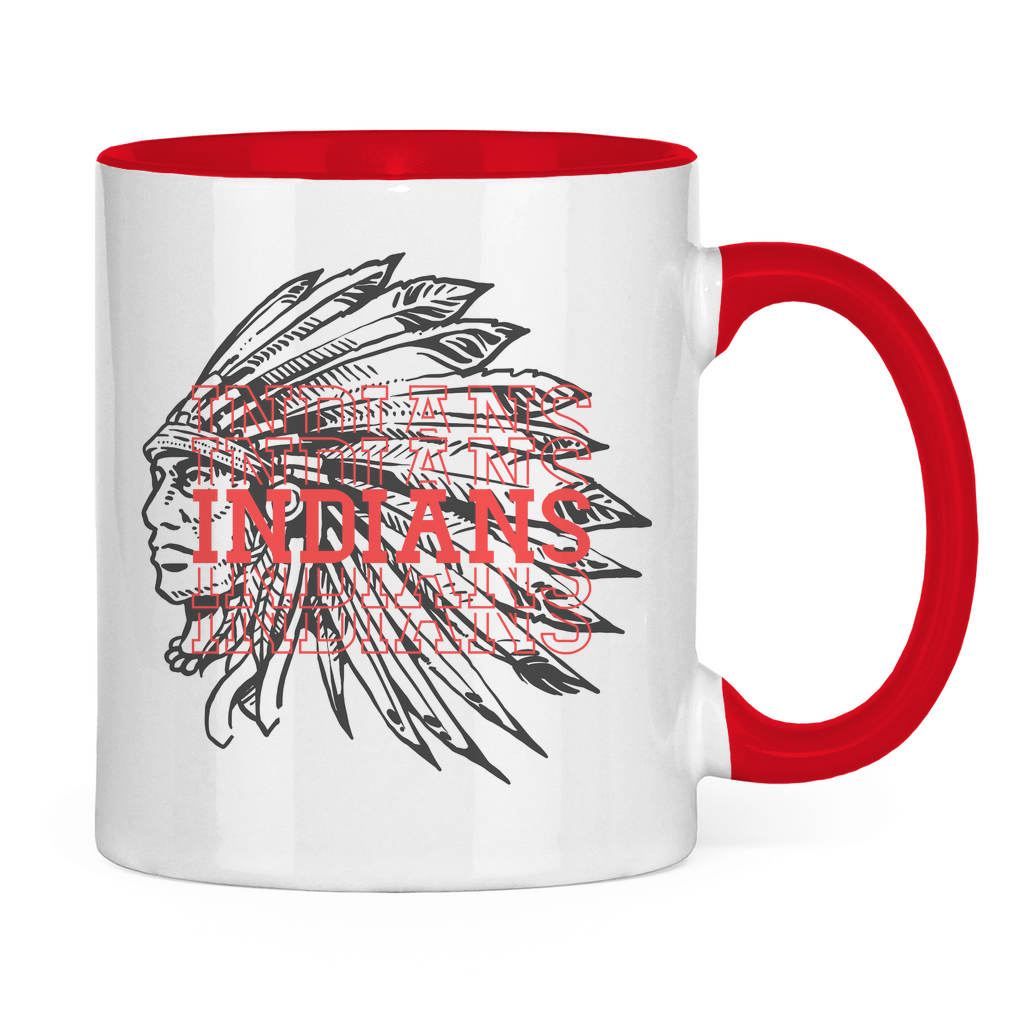 Tasse zweifarbig INDIANS HEAD