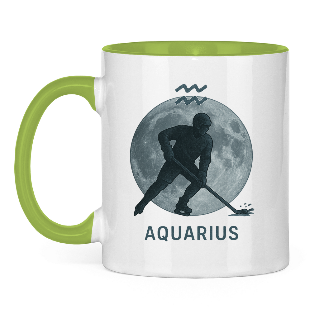 Tasse zweifarbig STERNZEICHEN AQUARIUS / WASSERMANN